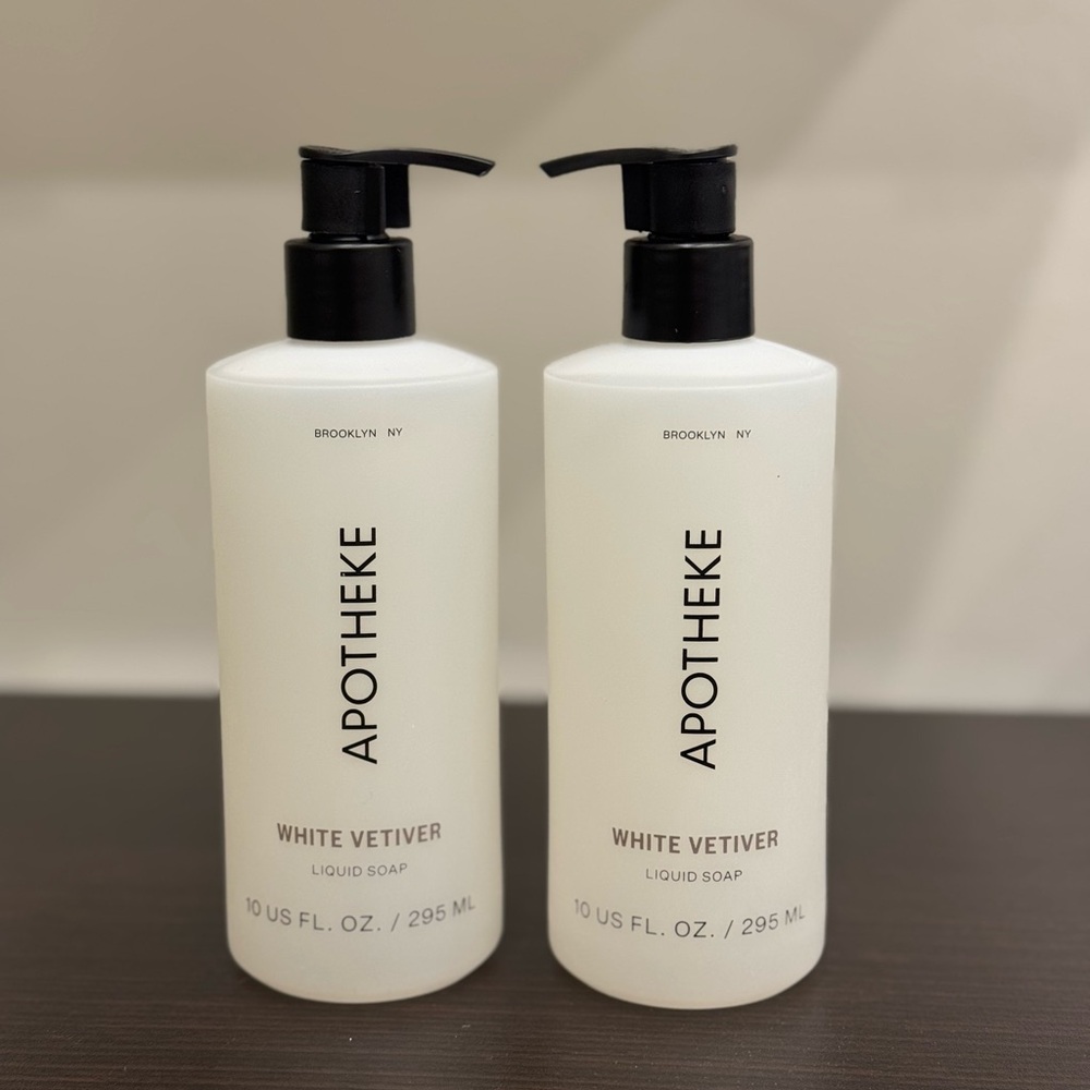Apotheke White Vetiver Liquid Soap Set of 2